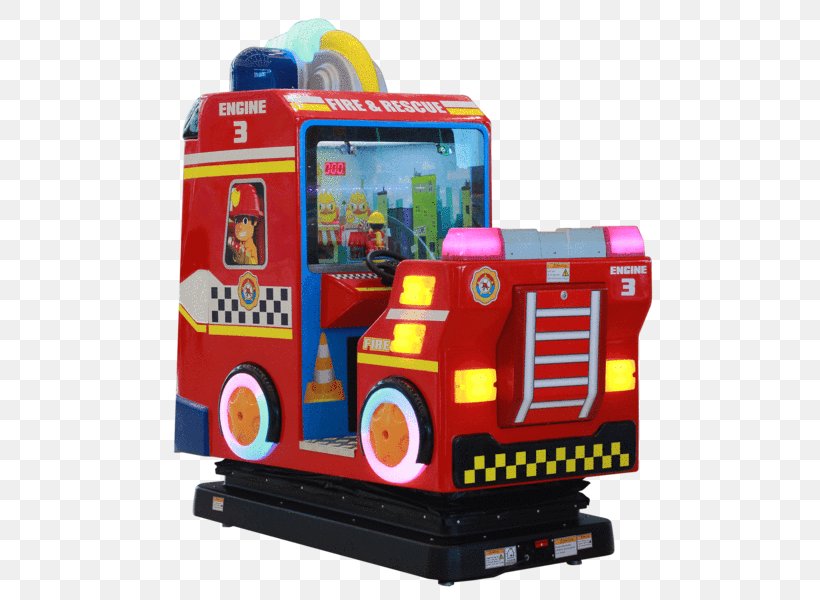 Video Games Amusement Arcade Kiddie Ride Arcade Cabinet, PNG, 525x600px, Game, Amusement Arcade, Arcade Cabinet, Arcade Game, Fire Engine Download Free