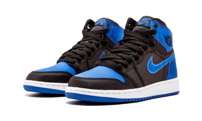 Air Jordan Nike Satin Sneakers Shoe, PNG, 850x510px, Air Jordan, Athletic Shoe, Basketball Shoe, Black, Blue Download Free