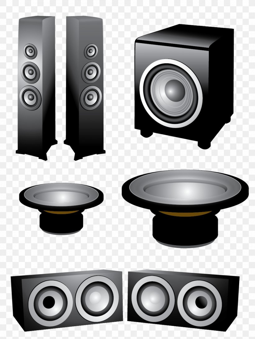 Loudspeaker Sound Euclidean Vector, PNG, 997x1322px, Loudspeaker, Audio, Audio Equipment, Car Subwoofer, Computer Download Free
