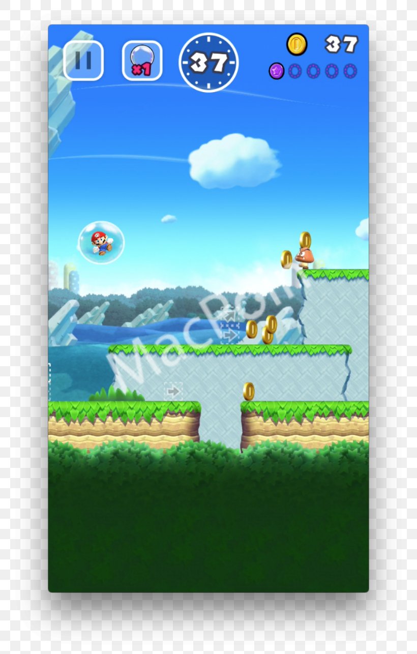 Super Mario Run Super Mario Bros. Android Game, PNG, 800x1286px, Super Mario Run, Android, Cloud, Daytime, Ecosystem Download Free