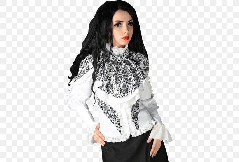 Blouse Sleeve Gothic Fashion Clothing Collar, PNG, 555x555px, Blouse, Clothing, Collar, Corset, Costume Download Free