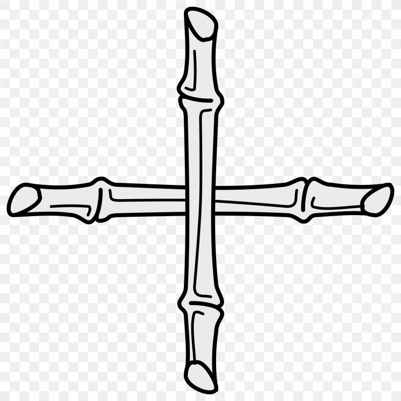 Cross Sugarcane Symbol, PNG, 2000x2000px, Cross, Armenian Cross, Black And White, Cross Fleury, Drawing Download Free