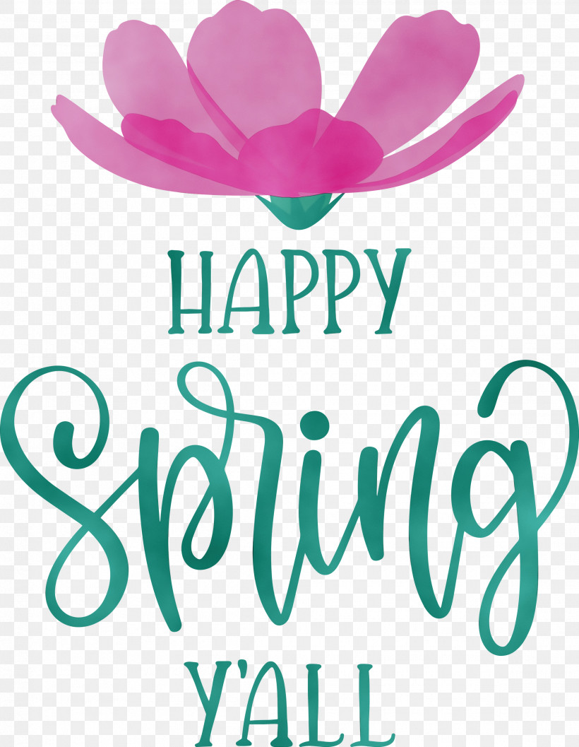 Floral Design, PNG, 2325x2999px, Happy Spring, Cut Flowers, Floral Design, Flower, Logo Download Free