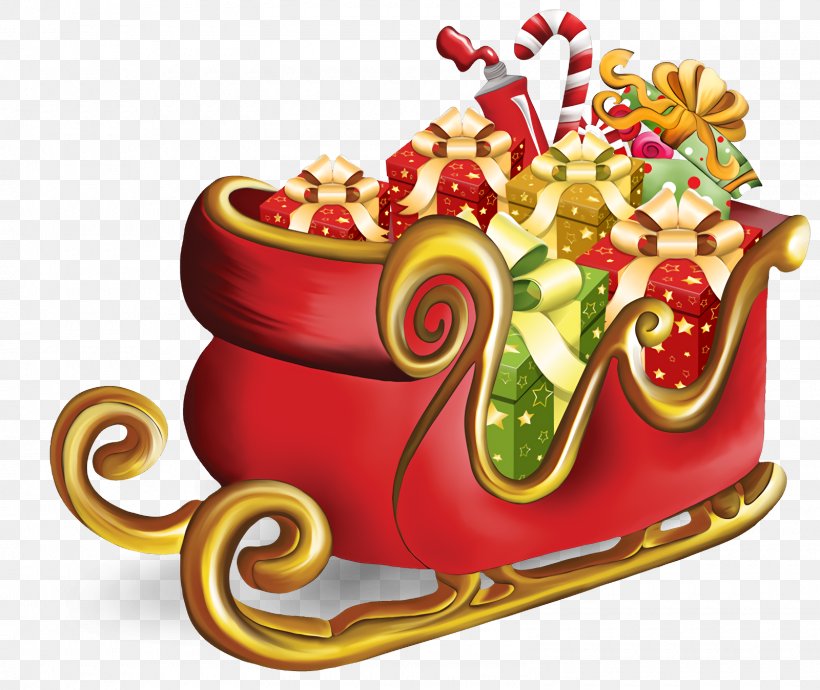 Santa Sled Santa Sleigh Christmas, PNG, 1600x1348px, Santa Sled, Christmas, Cuisine, Dish, Food Download Free