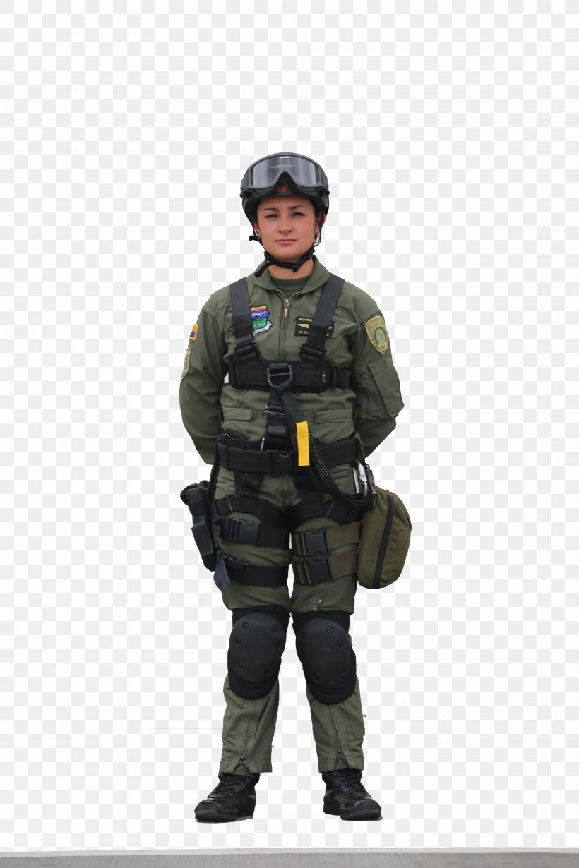 Soldier Military Police Uniform National Police Of Colombia, PNG, 3840x5760px, Soldier, Army, Army Officer, Climbing Harness, Infantry Download Free