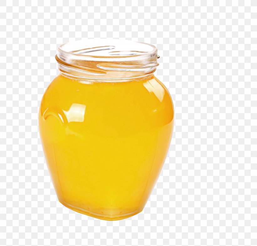 Yellow Honey Mason Jar Juice Drink, PNG, 3000x2867px, Yellow, Drink, Food, Ghee, Honey Download Free