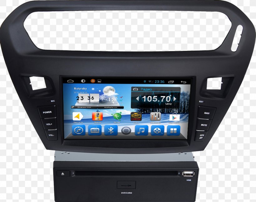 Peugeot 301 Citroën C-Elysée Car Citroën Elysée, PNG, 1000x791px, Peugeot 301, Android, Automotive Head Unit, Car, Citroen Download Free