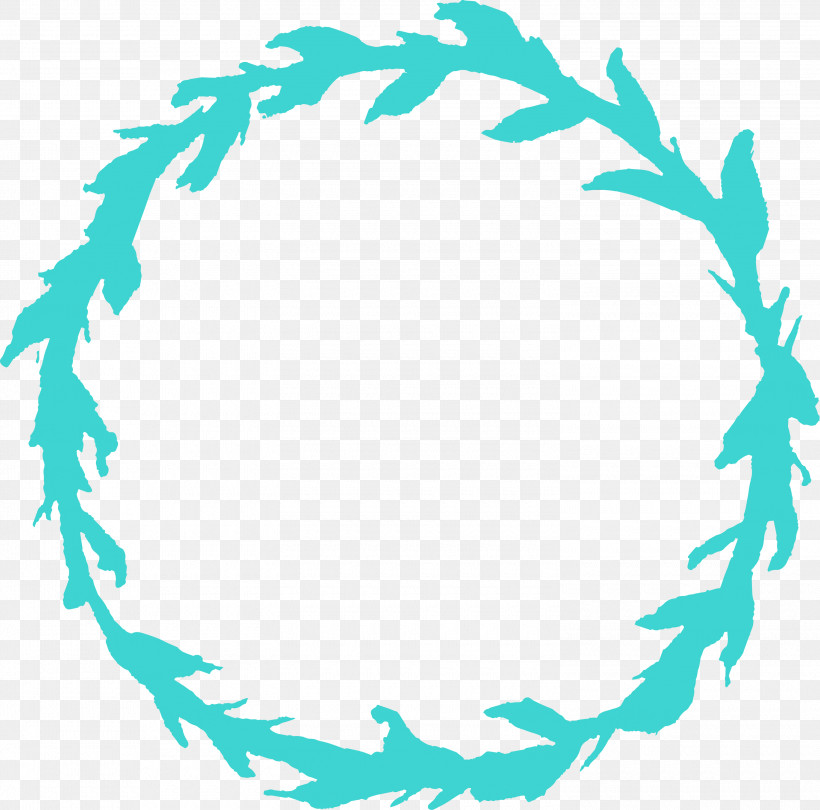 Aqua Turquoise Teal Circle, PNG, 3000x2965px, Watercolor Leaf Frame, Aqua, Circle, Paint, Teal Download Free
