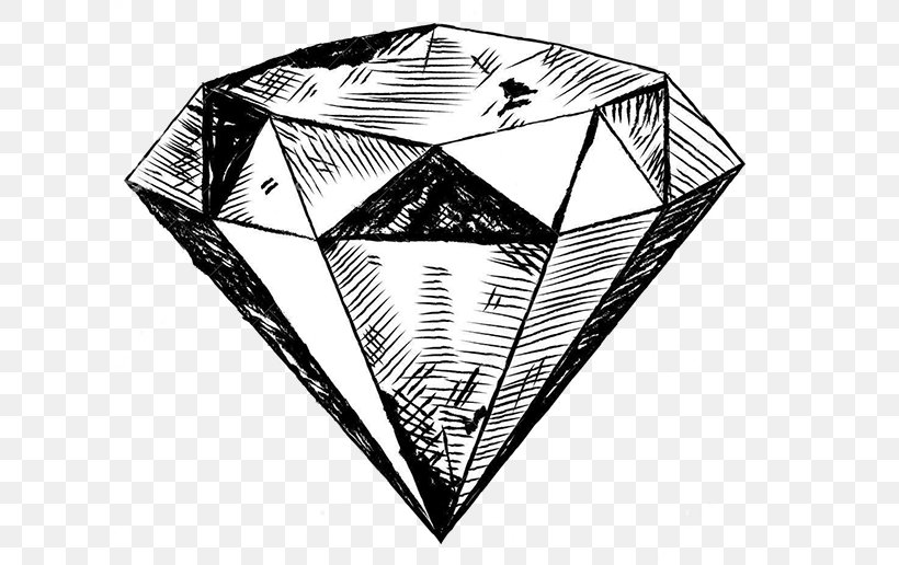 How to Make Realistic Diamond Sketch / How to Draw 3d Diamond - YouTube