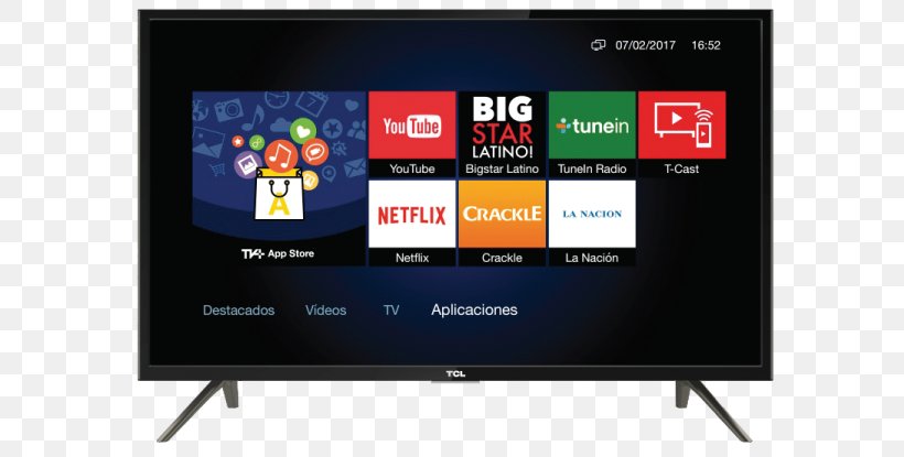Smart TV LED-backlit LCD TCL Corporation Television 1080p, PNG, 764x415px, 4k Resolution, Smart Tv, Advertising, Brand, Computer Monitor Download Free