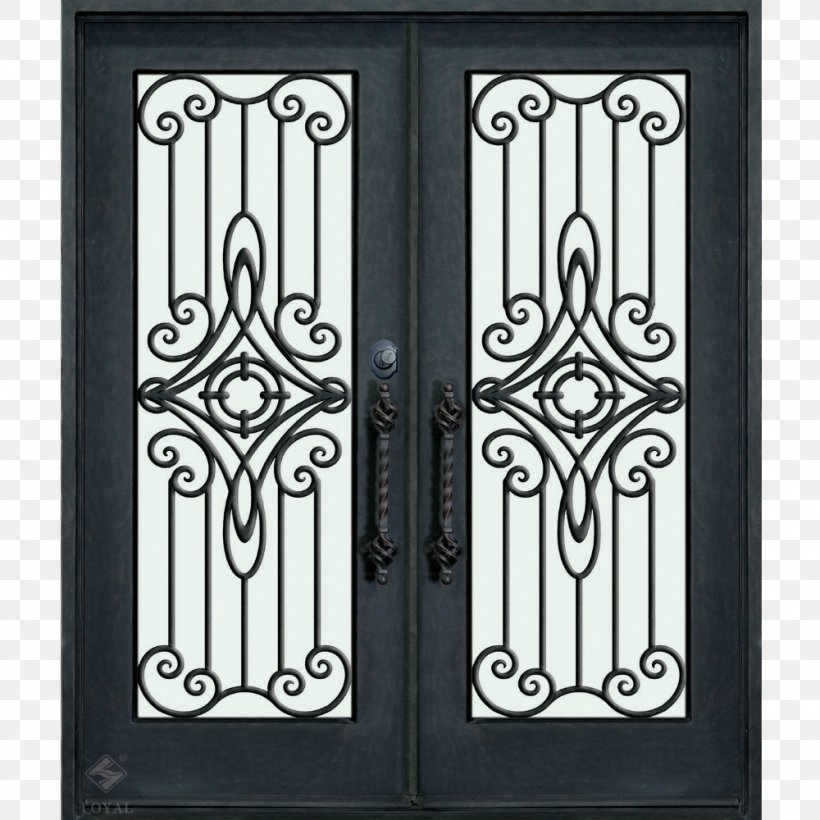 Window Wrought Iron Door Gate Steel, PNG, 1000x1000px, Window, Arch, Black And White, Door, Door Furniture Download Free