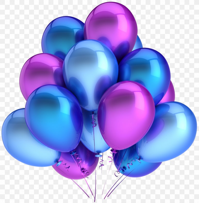 Toy Balloon Party Inflatable, PNG, 900x918px, Balloon, Birthday, Blue, Gas Balloon, Magenta Download Free