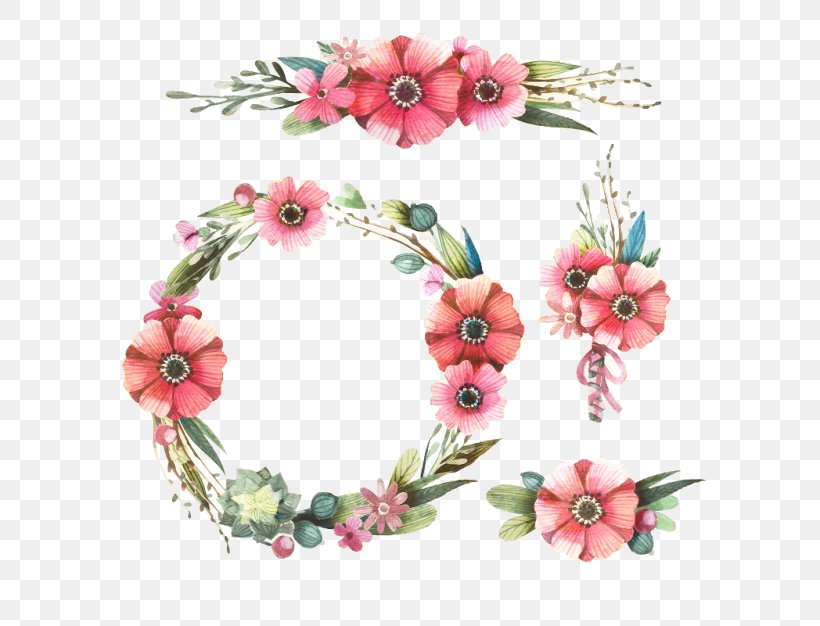 Floral Design Wreath Artificial Flower Cut Flowers, PNG, 626x626px, Floral Design, Artificial Flower, Blossom, Clothing Accessories, Cut Flowers Download Free