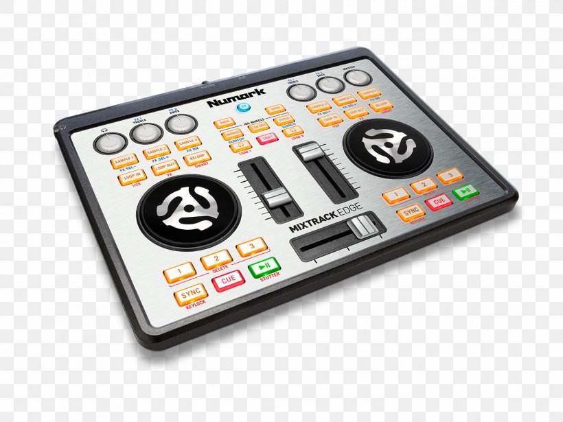 Numark Mixtrack Edge Numark Industries DJ Controller Disc Jockey Audio Mixers, PNG, 1500x1125px, Watercolor, Cartoon, Flower, Frame, Heart Download Free