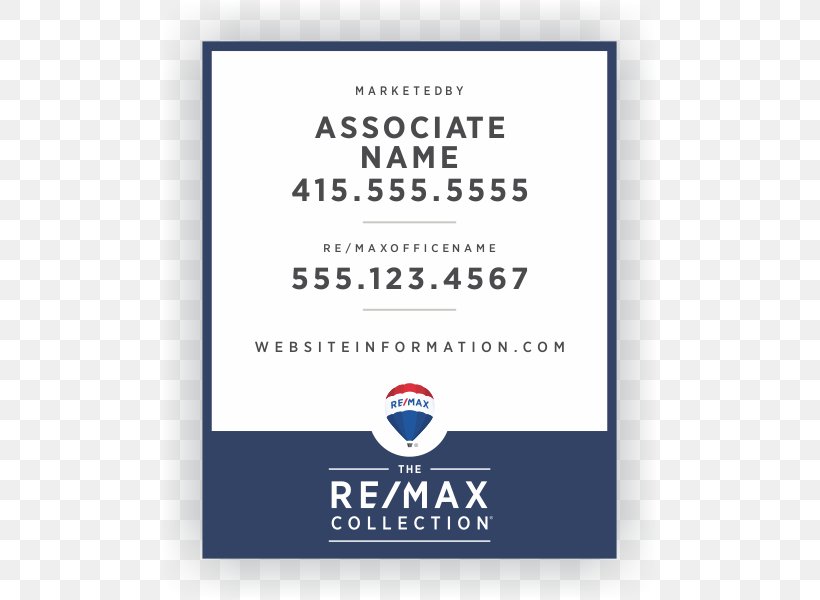 RE/MAX, LLC Real Estate Keller Williams Realty RE/MAX Our Town Renting, PNG, 600x600px, Remax Llc, Aluminium, Blue, Brand, Garage Sale Download Free