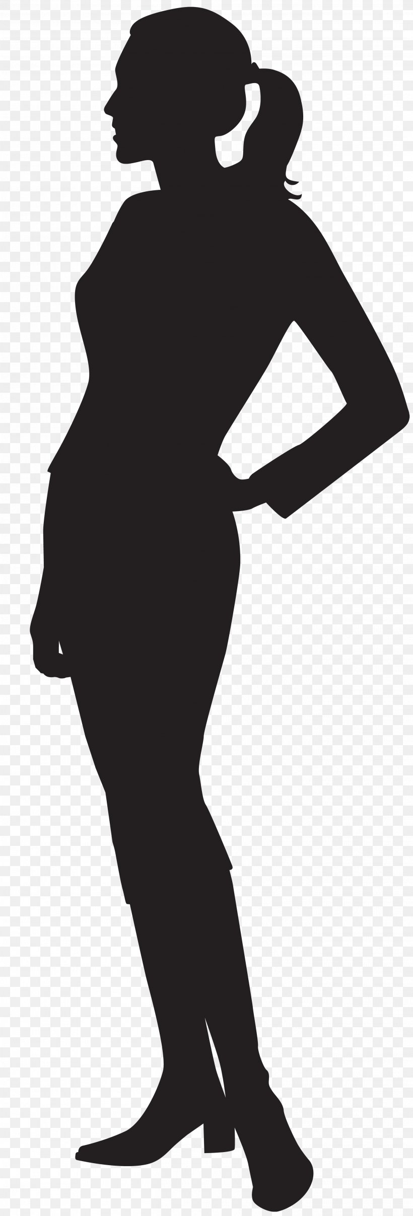 Silhouette Clip Art, PNG, 2716x8000px, Silhouette, Black, Black And White, Female, Human Download Free