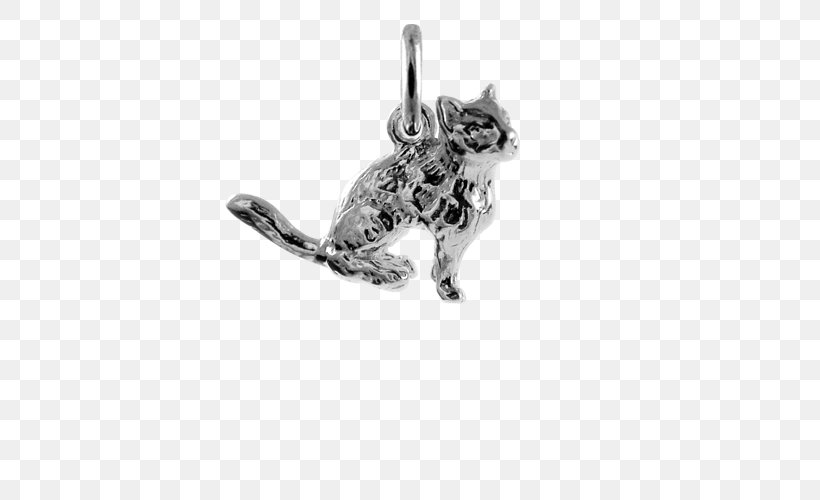Cat Charms & Pendants Charm Bracelet Silver Jewellery, PNG, 500x500px, Cat, Amazoncom, Black And White, Body Jewelry, Bracelet Download Free