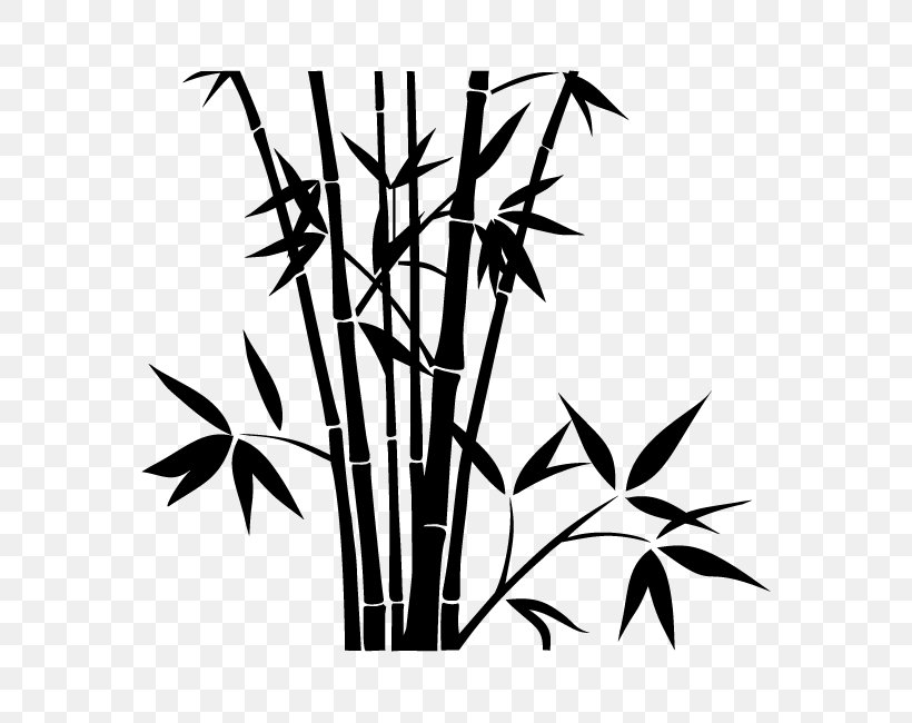 Bamboo Samblumba Hostel Trindade Leaf, PNG, 650x650px, Bamboo, Black And White, Branch, Drawing, Flora Download Free