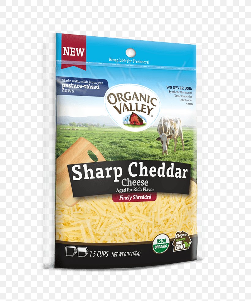 Organic Food Cheddar Cheese Grated Cheese Organic Valley, PNG, 657x985px, Organic Food, Brand, Cheddar Cheese, Cheese, Colby Cheese Download Free