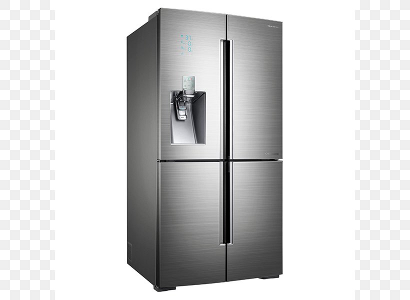 Samsung RF34H9950S4 Refrigerator Samsung Chef RF34H9960S4 Stainless Steel, PNG, 800x600px, Refrigerator, Home Appliance, Ice Makers, Kitchen Appliance, Major Appliance Download Free