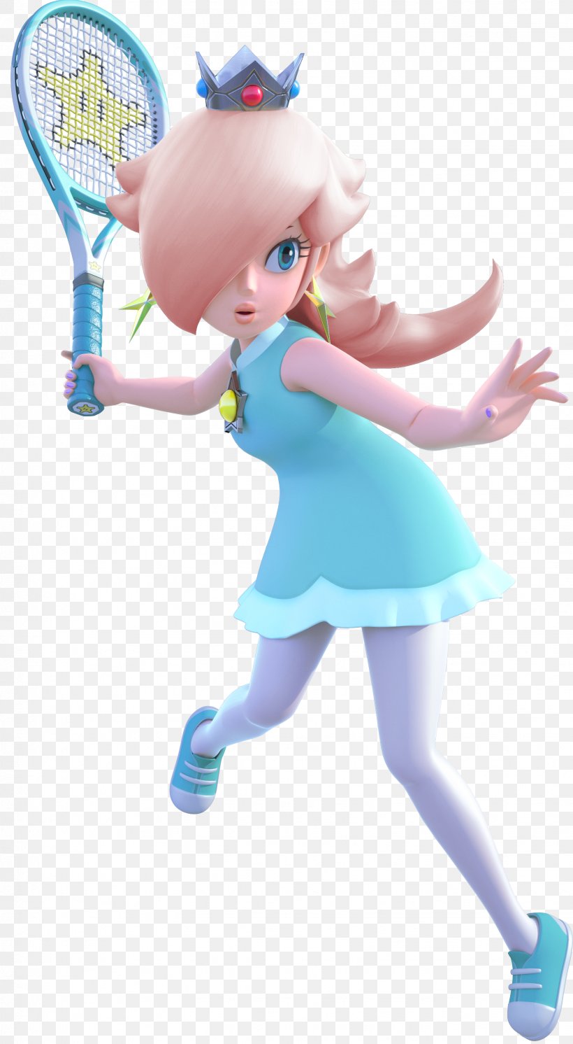 Mario Tennis: Ultra Smash Super Smash Bros. For Nintendo 3DS And Wii U Super Mario Bros. Rosalina Princess Peach, PNG, 1631x2969px, Mario Tennis Ultra Smash, Blue, Doll, Fictional Character, Figurine Download Free