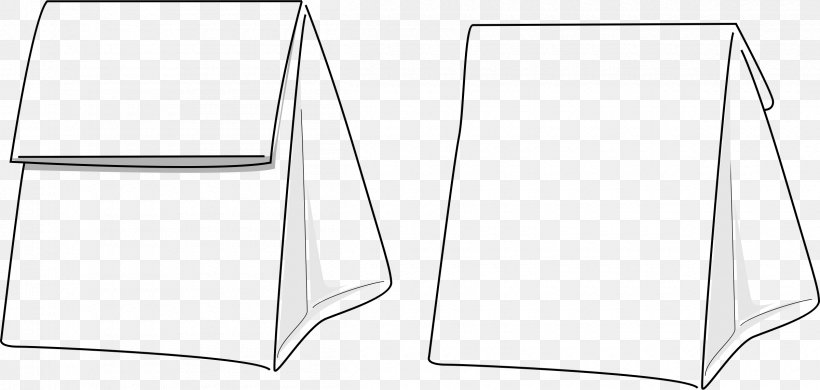Paper Bag Shopping Bags & Trolleys Clip Art, PNG, 2400x1144px, Paper, Area, Bag, Black And White, Business Download Free