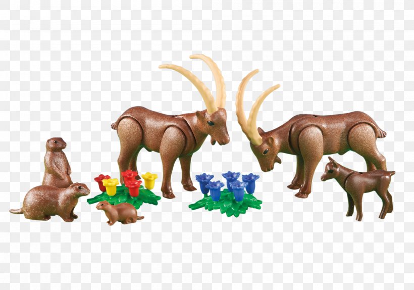 Alpine Animals Playmobil Big Farm Goats With Kids Playmobil 6532 Forest Animals, PNG, 2000x1400px, Alpine Animals, Animal Figure, Deer, Dinosaur, Fauna Download Free