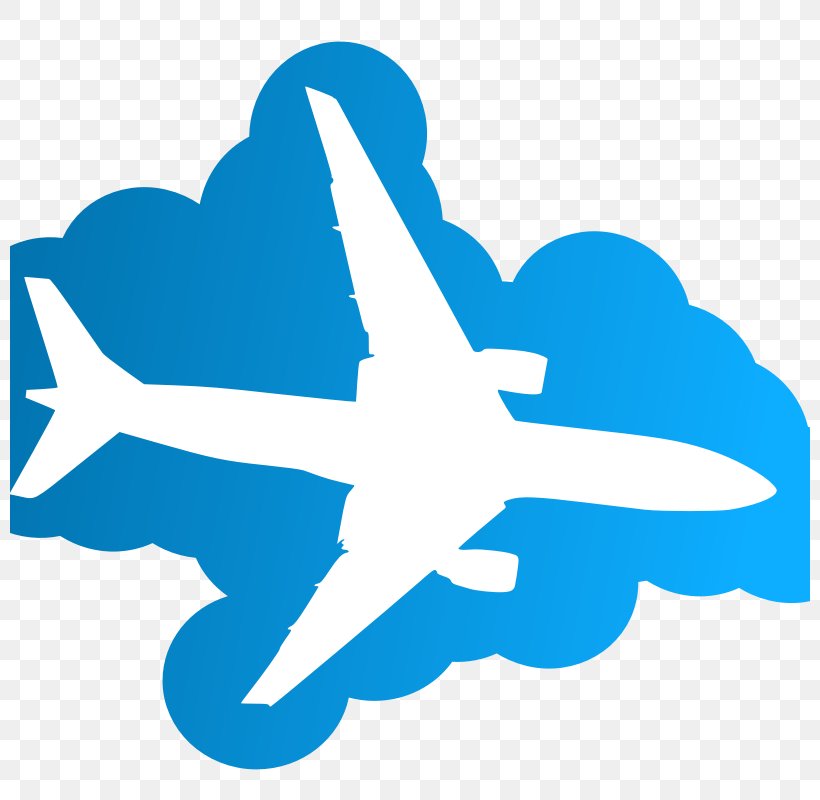 Airplane Aircraft Vector Graphics Clip Art Flight, PNG, 800x800px, Airplane, Aircraft, Airliner, Aviation, Blue Download Free