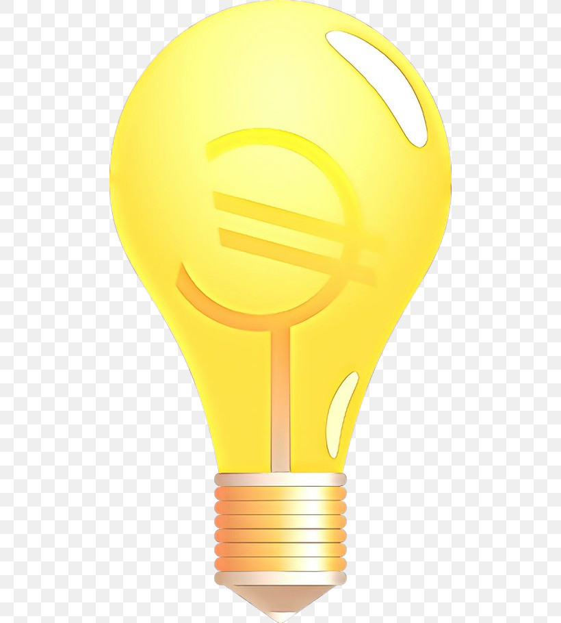 Light Bulb, PNG, 500x910px, Yellow, Incandescent Light Bulb, Light Bulb, Lighting Download Free