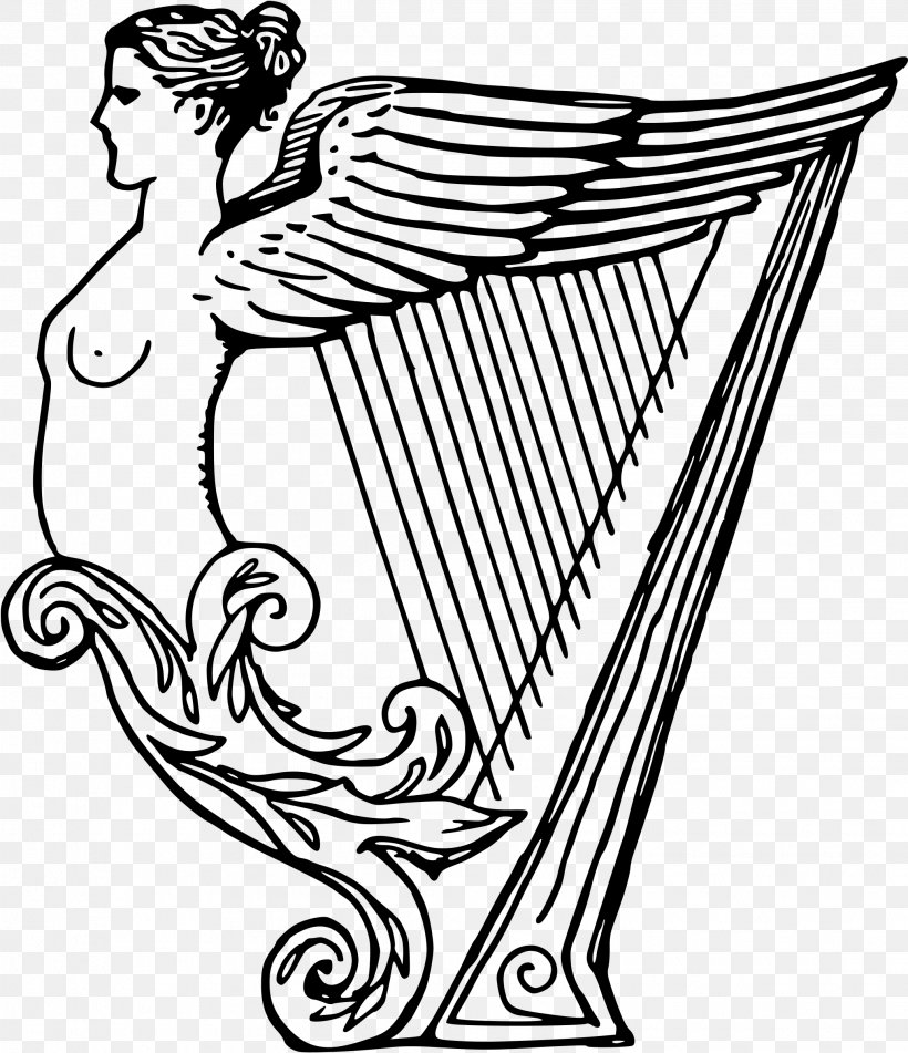 Celtic Harp Drawing Clip Art, PNG, 2069x2400px, Watercolor, Cartoon, Flower, Frame, Heart Download Free