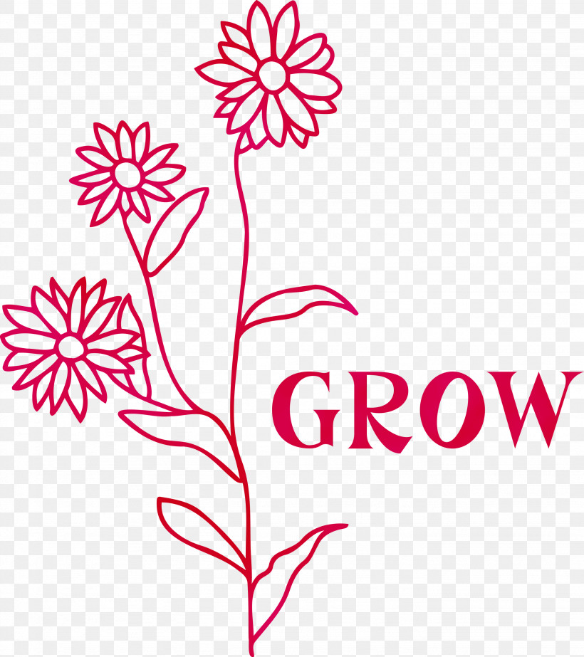 Drawing Line Art Cricut Project Cut Flowers, PNG, 2662x2999px, Grow, Cricut, Cut Flowers, Drawing, Flower Download Free