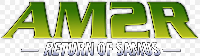 Metroid II: Return Of Samus Metroid: Samus Returns AM2R Metroid: Zero Mission, PNG, 1236x351px, Metroid Ii Return Of Samus, Brand, Fangame, Game, Grass Download Free