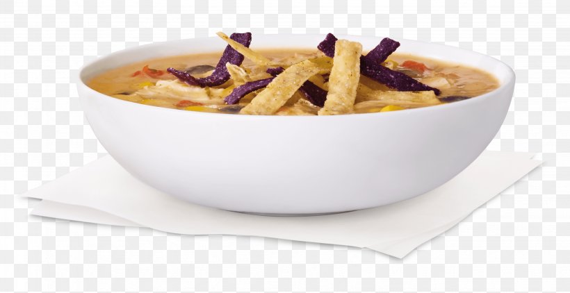 Tortilla Soup Taco Soup Chili Con Carne Chick-fil-A, PNG, 3273x1686px, Tortilla Soup, Bowl, Calorie, Chicken Meat, Chickfila Download Free