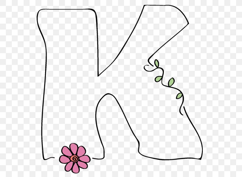 Letter K U M H, PNG, 593x600px, Watercolor, Cartoon, Flower, Frame, Heart Download Free