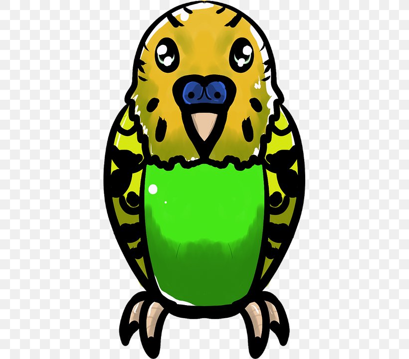 Clip Art Budgerigar Parrot Bird Yellow, PNG, 405x720px, Budgerigar, Amphibian, Artwork, Bird, Frog Download Free