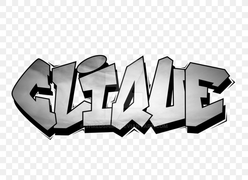 Graffiti Skateboarding Art Clique Logo, PNG, 1024x745px, Graffiti, Art, Automotive Design, Black And White, Brand Download Free