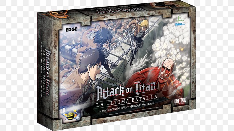 Cooperative Board Game Attack On Titan: The Last Stand Cryptozoic Entertainment Attack On Titan Deckbuilding Game, PNG, 627x460px, Board Game, Action Figure, Advertising, Attack On Titan, Card Game Download Free