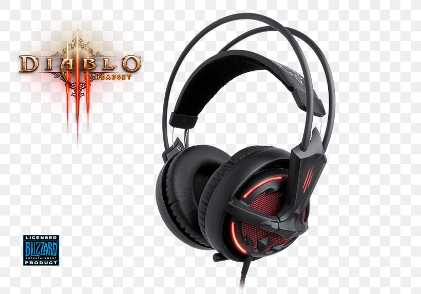 Diablo III: Reaper Of Souls Headphones SteelSeries Video Game, PNG, 800x573px, Diablo Iii Reaper Of Souls, Audio, Audio Equipment, Computer Software, Diablo Download Free