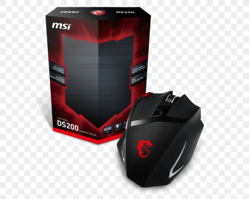 Computer Mouse MSI INTERCEPTOR DS200 Gaming Mouse MSI Interceptor Gaming Mouse, PNG, 1024x819px, Computer Mouse, Brand, Computer, Computer Accessory, Computer Component Download Free