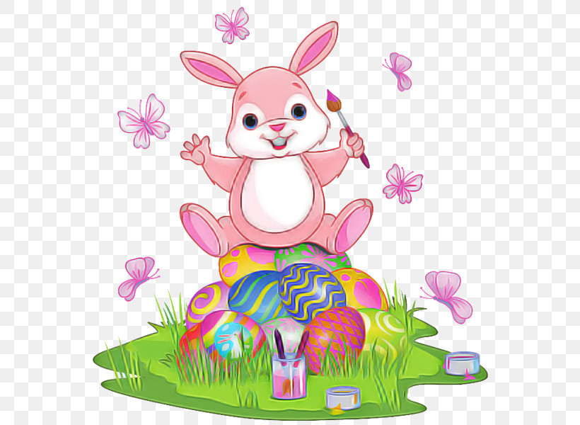 Easter Bunny, PNG, 593x600px, Cartoon, Animal Figure, Easter Bunny, Easter Egg, Rabbit Download Free