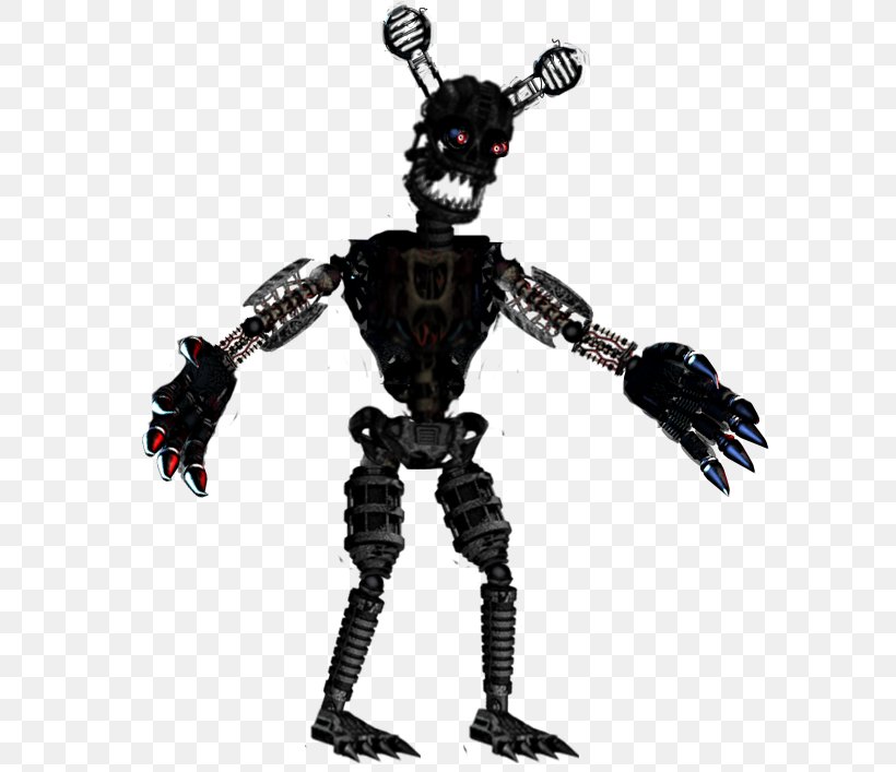 Five Nights At Freddy's 4 Endoskeleton Animatronics Nightmare, PNG, 598x707px, Endoskeleton, Action Figure, Action Toy Figures, Animatronics, Deviantart Download Free
