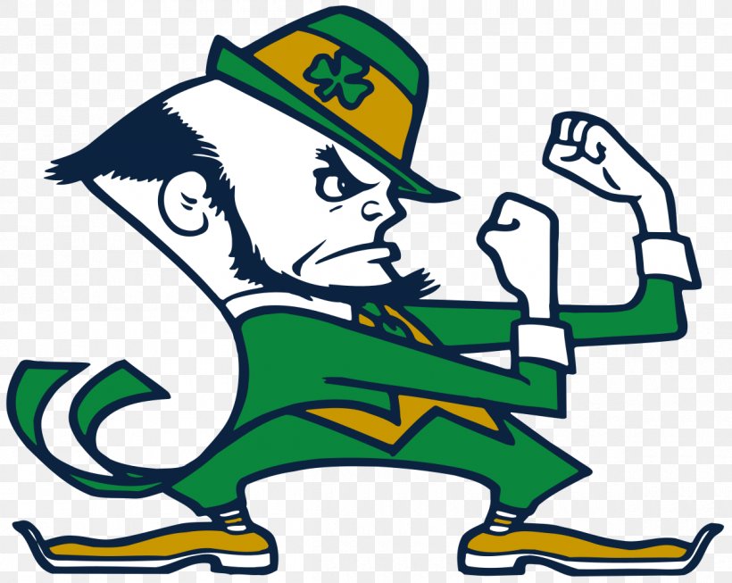 University Of Notre Dame Notre Dame Fighting Irish Football Leprechaun Mascot Logo, PNG, 1200x957px, University Of Notre Dame, Area, Art, Artwork, Beak Download Free