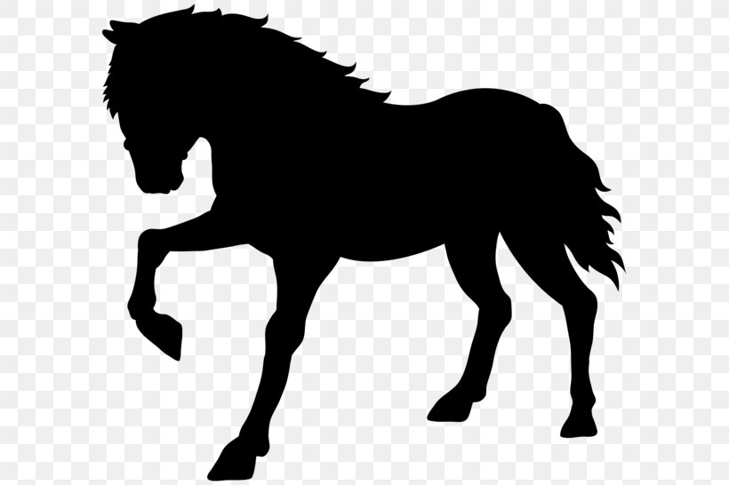 Horse Drawing Silhouette Clip Art, PNG, 600x546px, Horse, Black, Black And White, Bridle, Collection Download Free
