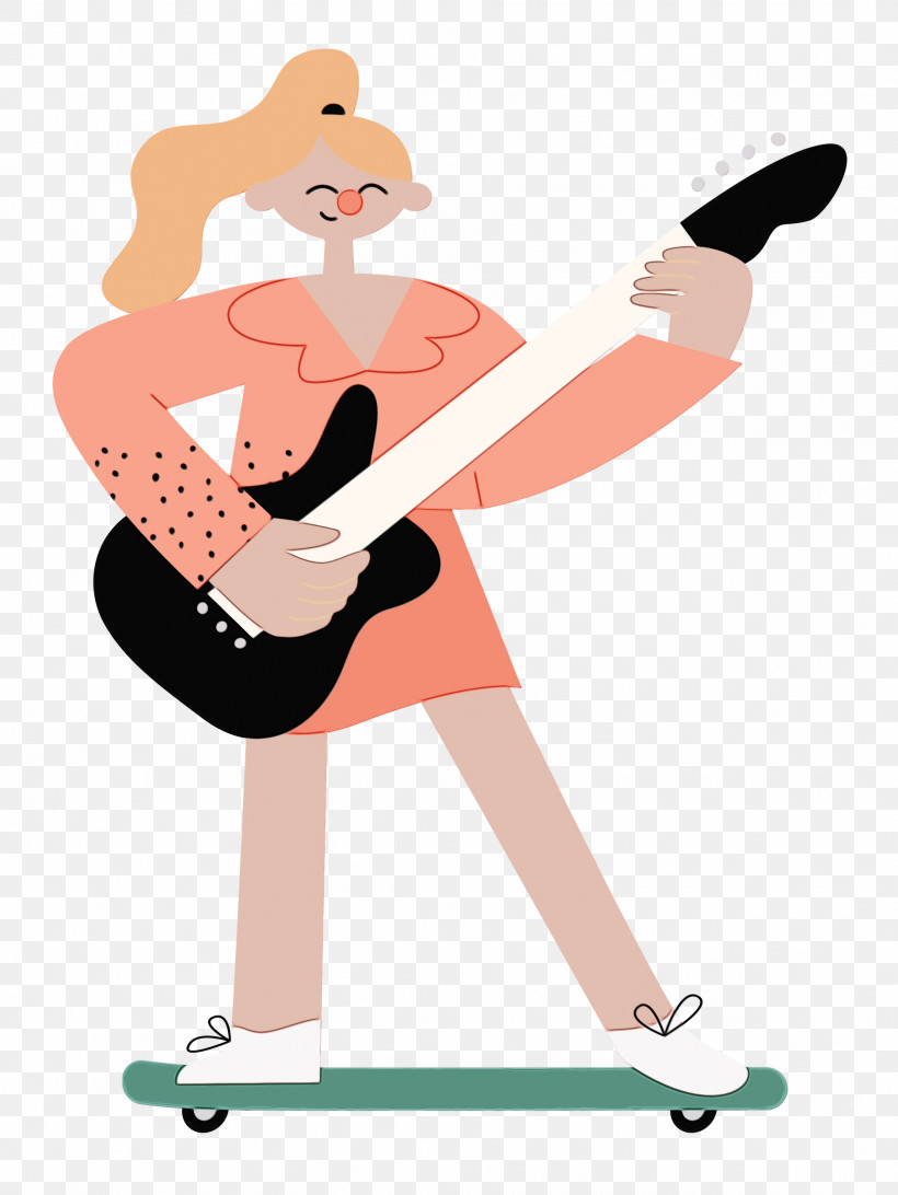 Guitar, PNG, 1876x2500px, Skateboard, Abstract Art, Cartoon, Comics, Fun Download Free