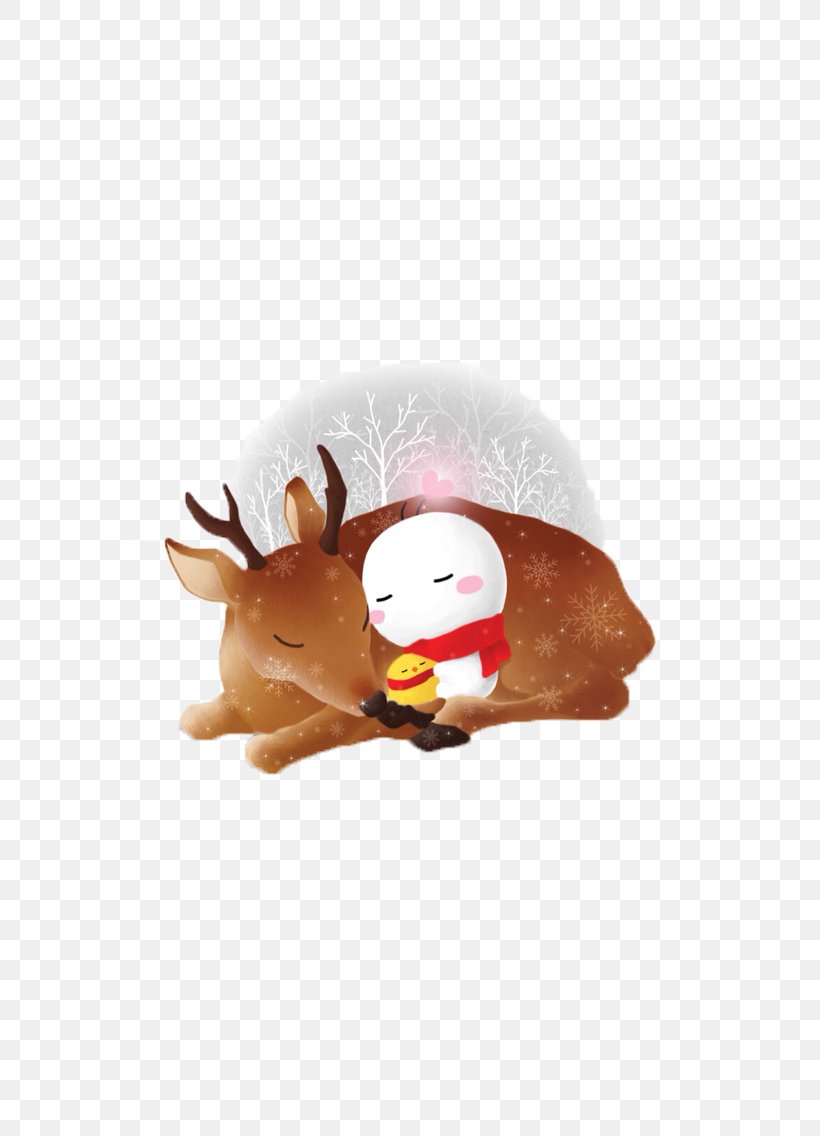 LINE Christmas KakaoTalk Naver Illustration, PNG, 602x1136px, Iphone, Android, Christmas, Deer, Google Play Download Free