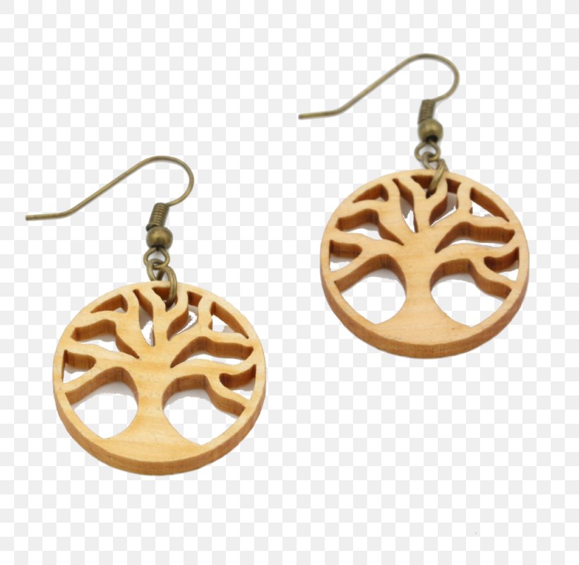 Earring Tree Of Life Wood Sacred Geometry, PNG, 800x800px, Earring, Bijou, Body Jewellery, Body Jewelry, Ear Download Free