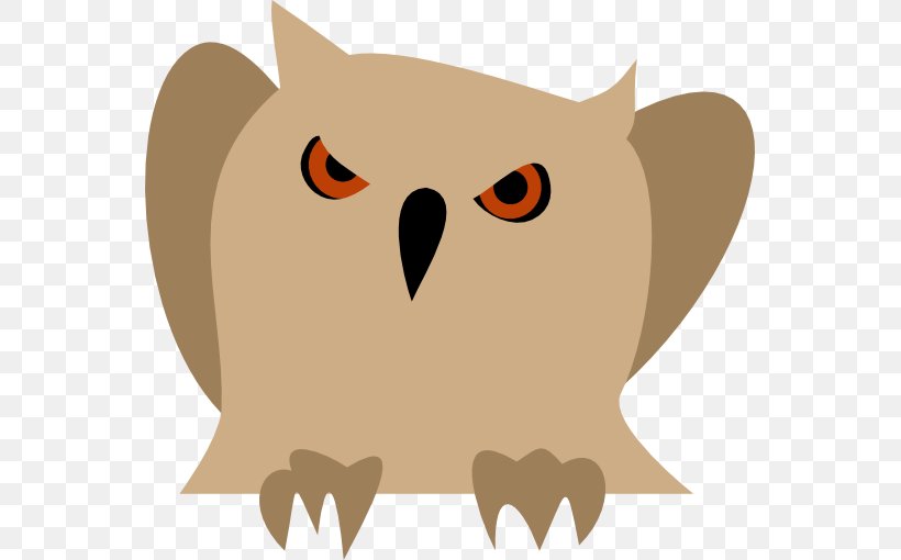 Owl Bird Free Content Cartoon Clip Art, PNG, 555x510px, Owl, Animal, Beak, Bird, Bird Of Prey Download Free