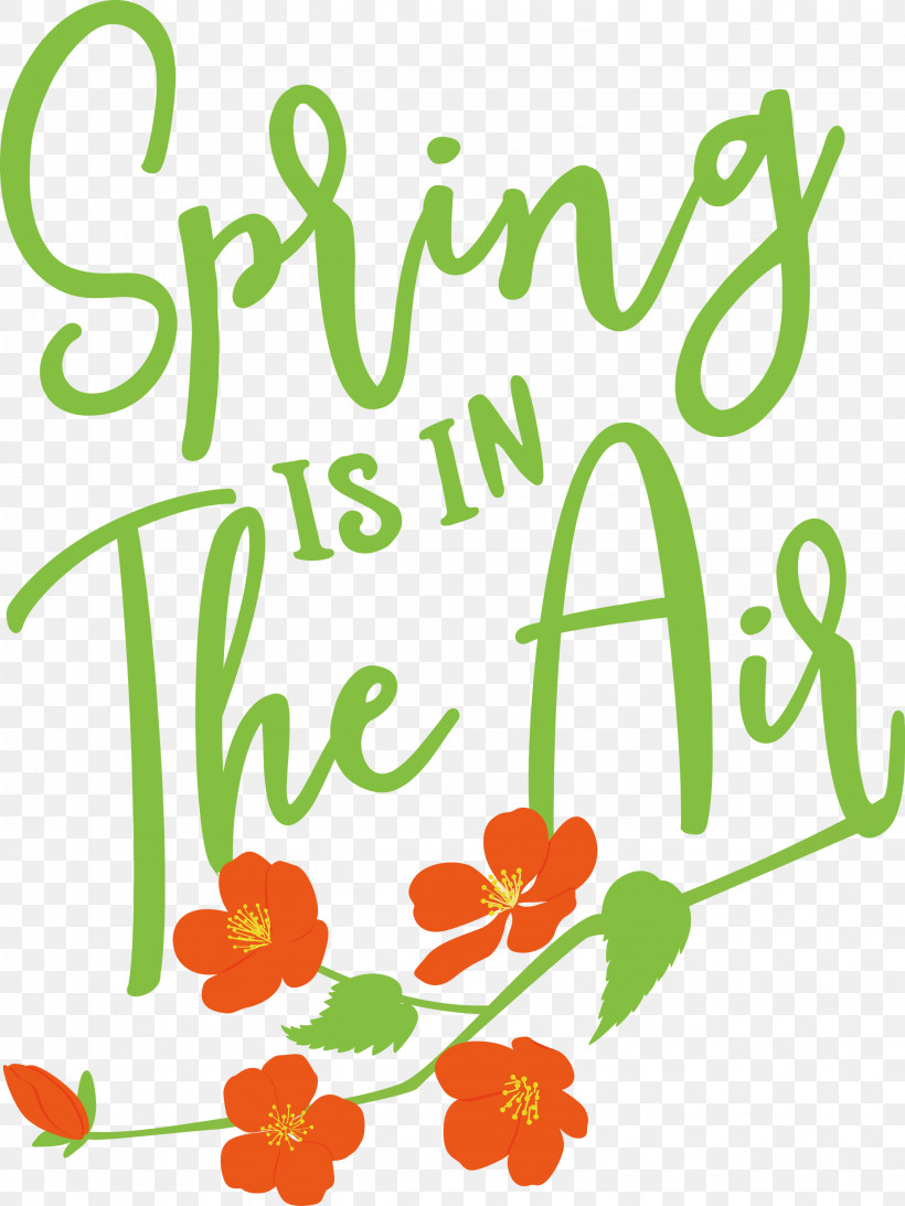 Spring Spring Is In The Air, PNG, 2249x3000px, Spring, Floral Design, Happiness, Leaf, Line Download Free
