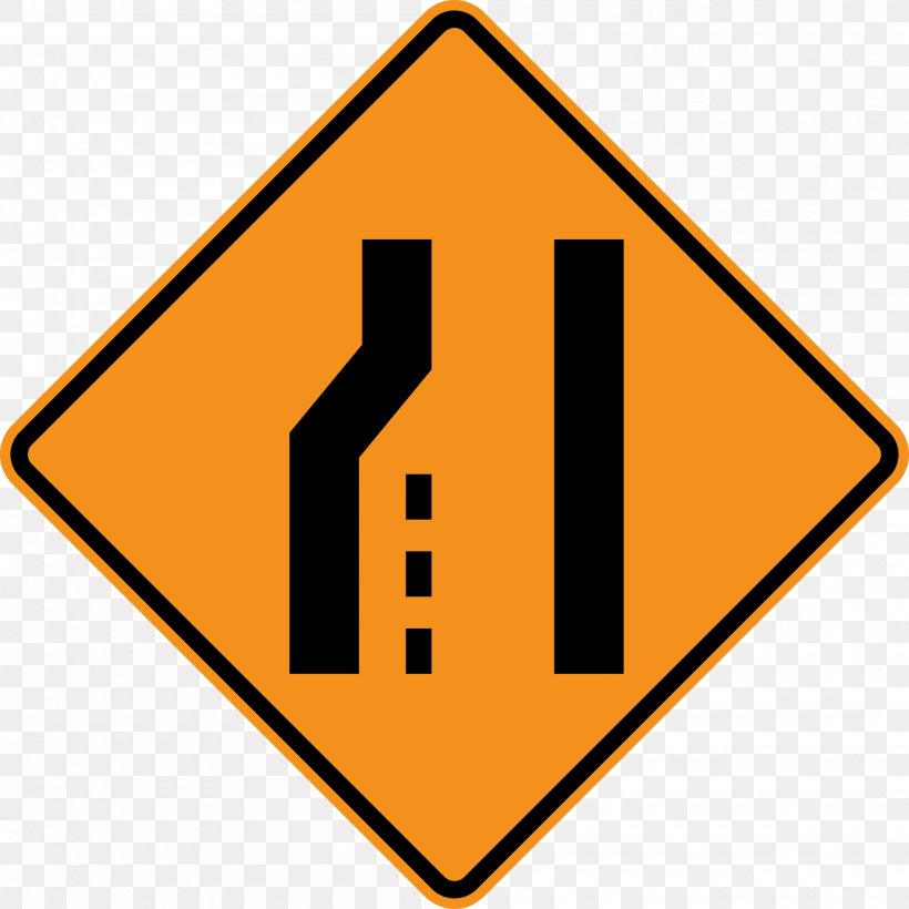 Traffic Sign Lane Road Warning Sign Merge, PNG, 2000x2000px, Traffic Sign, Area, Brand, Carriageway, Driving Download Free