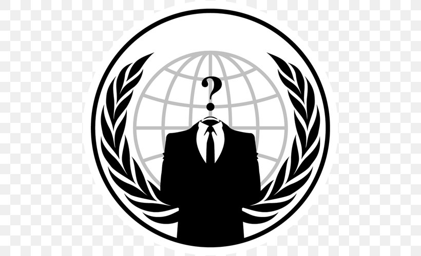 Anonymous Hoodie Hacktivism YouTube, PNG, 500x500px, Anonymous, Anonymity, Black, Black And White, Brand Download Free